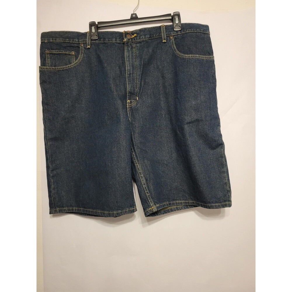 St Johns Bay Shorts Mens Size 42 Dark Wash Denim Straight Fit $42